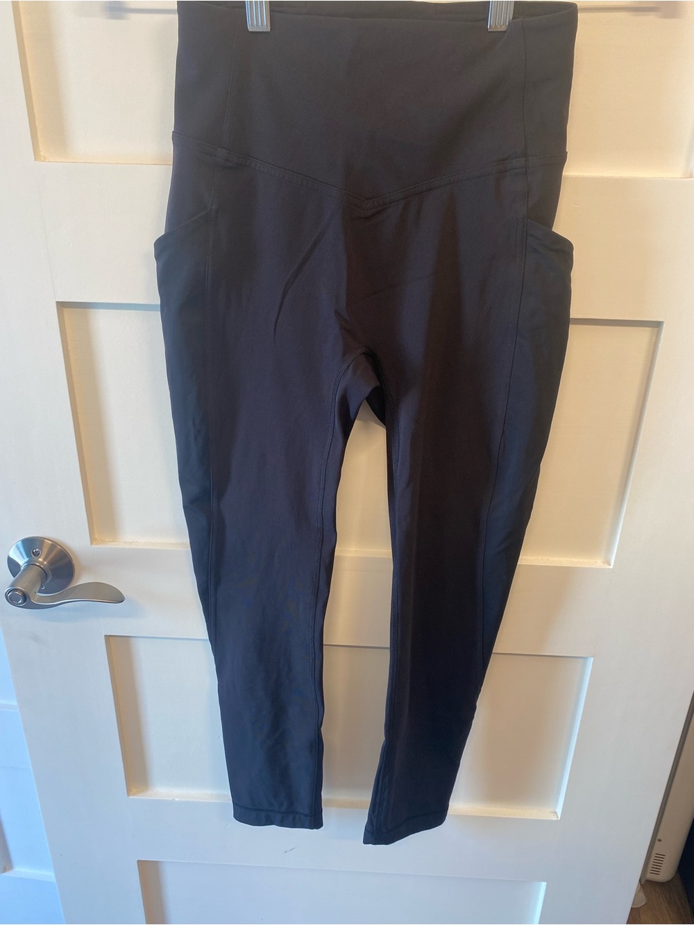 lululemon athletica Black High-Rise Capri Leggings with Side Pockets